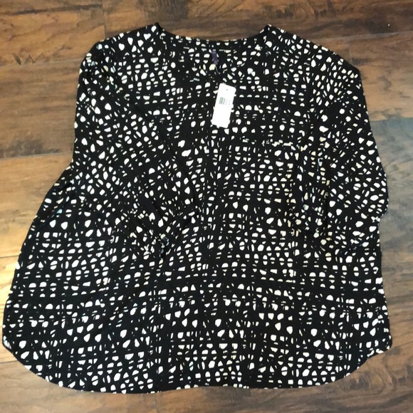 NYDJ Tops - NYDY Black Pintuck Plus Size 2X Blouse